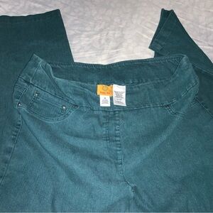 Ruby Rd. Deep Teal Jeggings